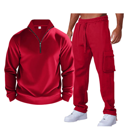 Herren Sportanzug mit praktischer Zip-Kragen und seitlichen Eingrifftaschen EB