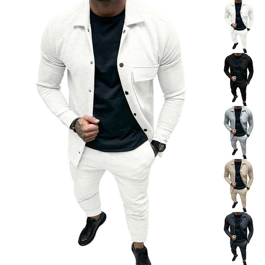 Herren Freizeitanzug mit strukturiertem Design und stilvollen Details EB