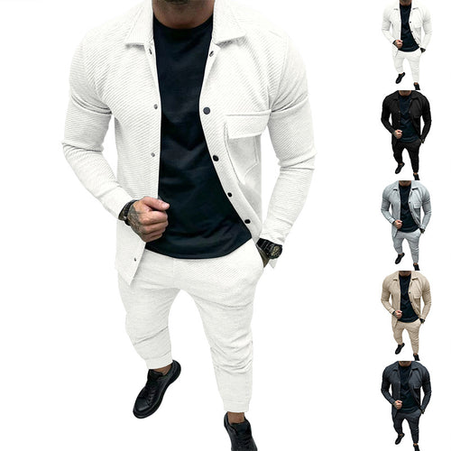 Herren Freizeitanzug mit strukturiertem Design und stilvollen Details EB