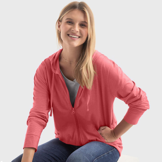 Damen Kapuzenjacke aus atmungsaktivem Material EB