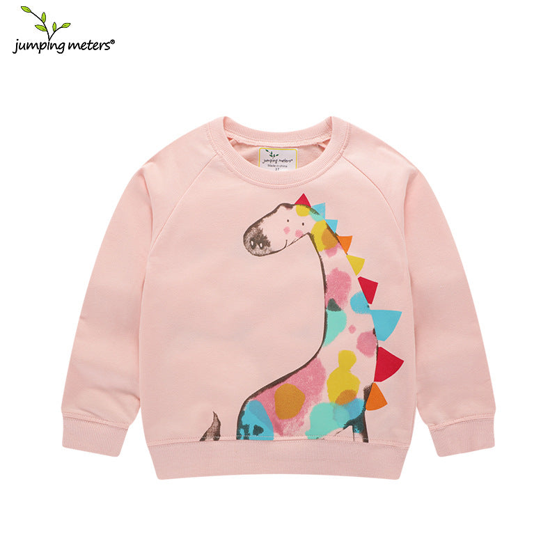 Mädchen Sweatshirt mit kreativem Giraffenmotiv EB