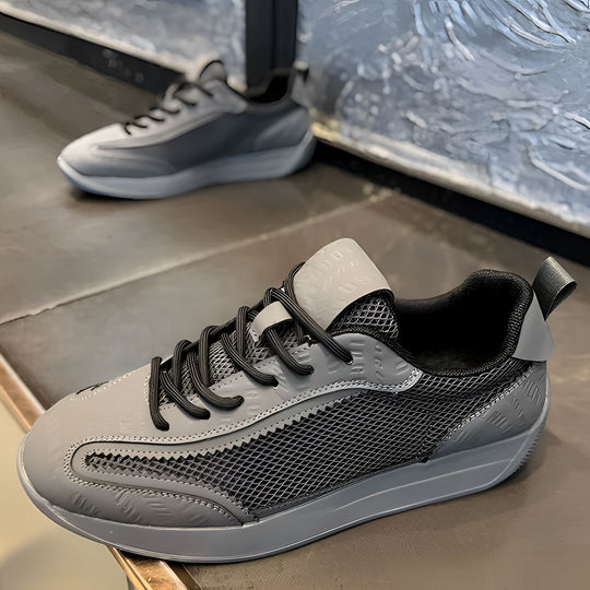 Damen Sportliche und modische Sneakers mit atmungsaktiver Oberflächenstruktur EB