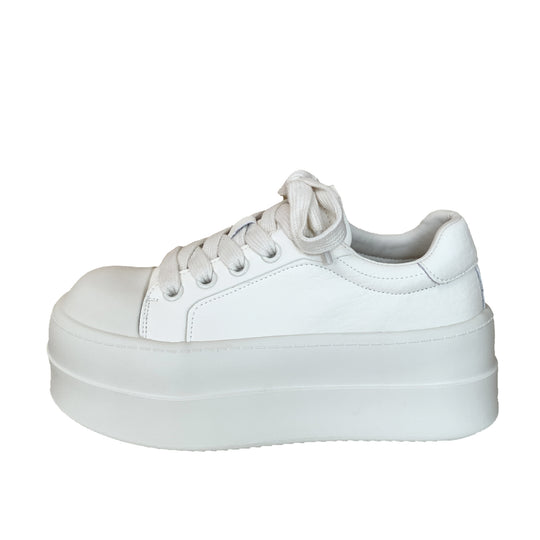 Damen Plattform-Sneaker mit atmungsaktiver Oberfläche und modischem Design EB