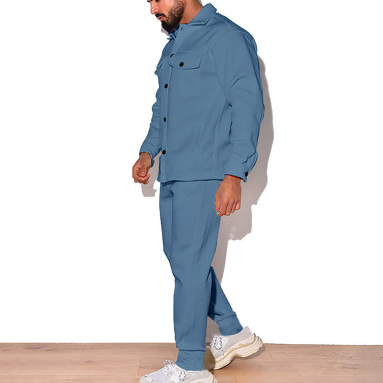 Herren Lässiges Set aus Hemd und Jogginghose EB