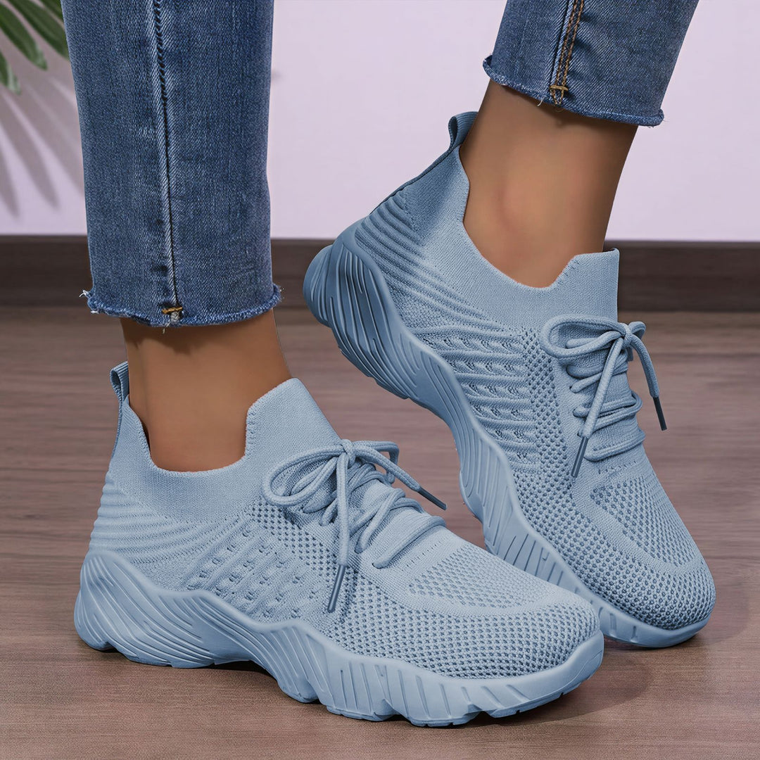Damen Hohe Sneaker mit atmungsaktivem Obermaterial und gedämpfter Laufsohle EB