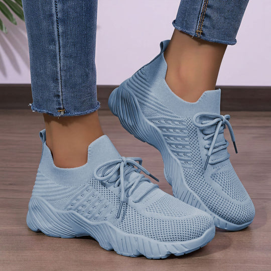 Damen Hohe Sneaker mit atmungsaktivem Obermaterial und gedämpfter Laufsohle EB