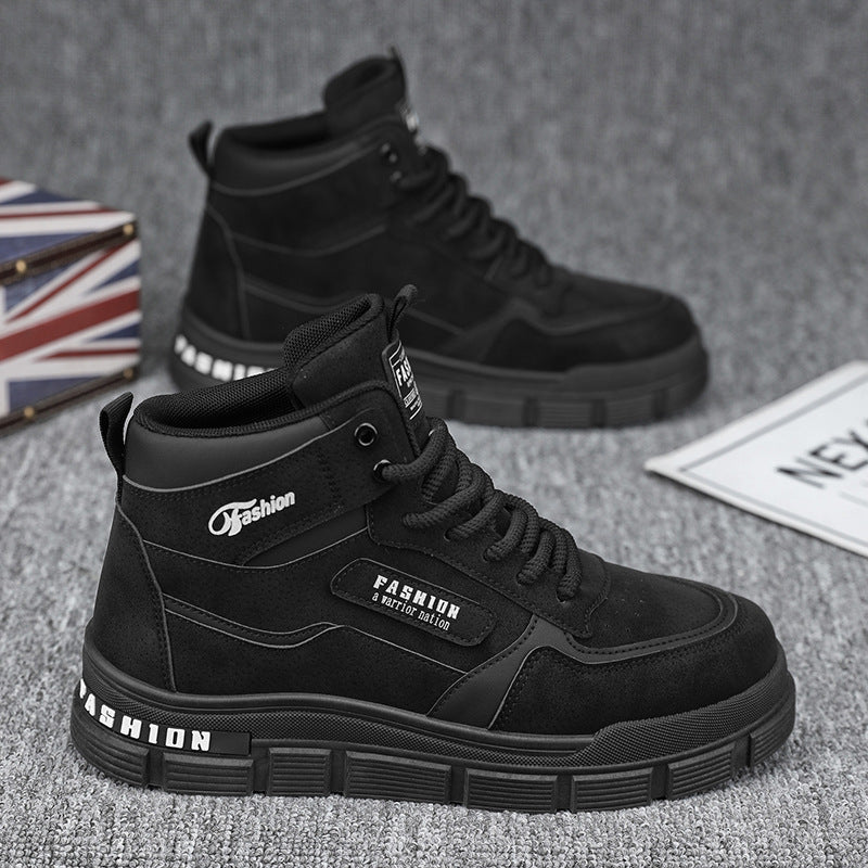 Damen Modische High-Top Sneakers mit dämpfendem Sohlenprofil und strapazierfähigem Obermaterial EB