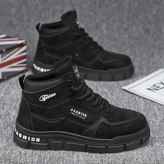 Damen Modische High-Top Sneakers mit dämpfendem Sohlenprofil und strapazierfähigem Obermaterial EB