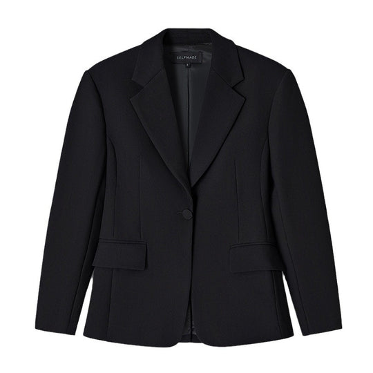 Damen Oversized Blazerjacke mit besonderen Knopfdetails und lässigem Schnitt EB