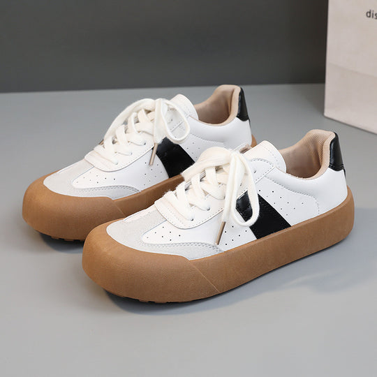 Damen Plattform Sneaker mit atmungsaktiver Oberfläche und rutschfester Sohle EB