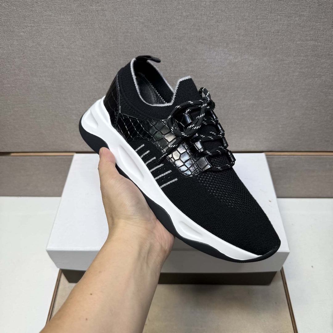 Damen Sportliche Sneakers mit atmungsaktiver Strickoberfläche und flexiblem Profil EB