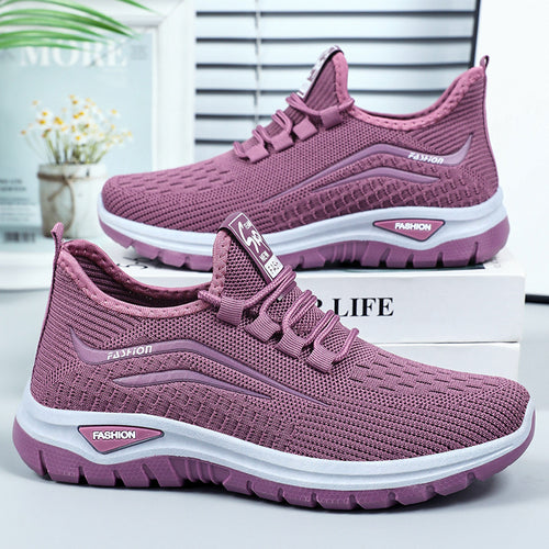 Damen Atmungsaktive Freizeitsneaker mit elastischer Passform und dämpfender Sohle EB