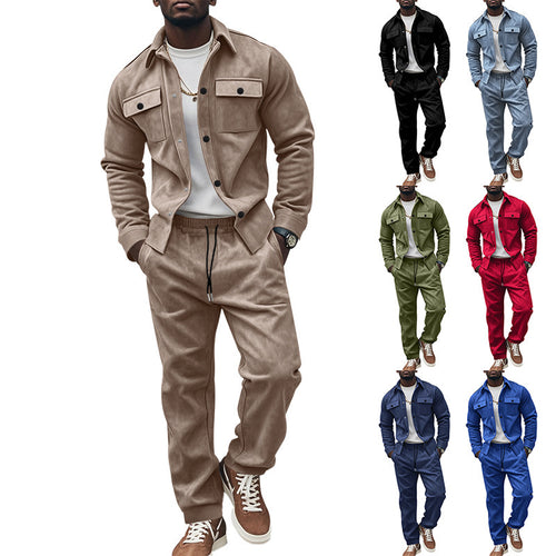 Herren Freizeit-Longejacke mit praktischen Knopftaschen und elastischen Details EB