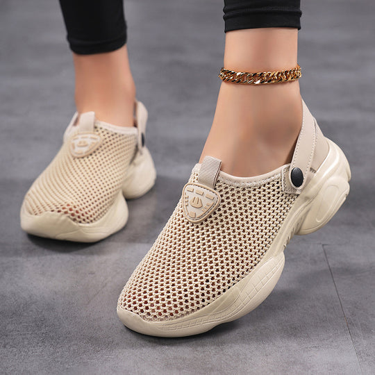 Damen Atmungsaktive Slip-On Freizeitschuhe EB
