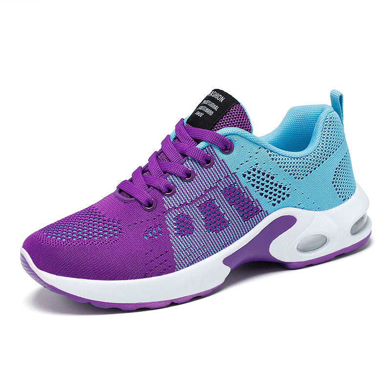 Damen Sportliche Sneaker mit atmungsaktiver Mesh-Oberfläche und flexiblem Sohlenaufbau EB