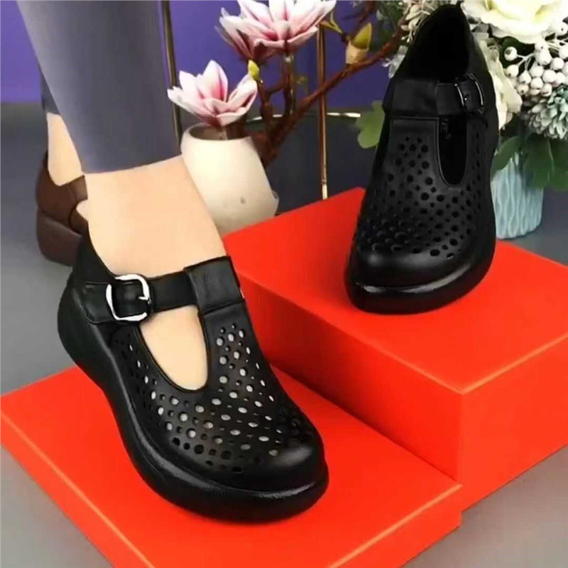 Damen Atmungsaktive Clogs mit verstellbarem Riemen und rutschfester Sohle EB