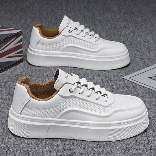Damen Sportliche Plateau Sneakers mit atmungsaktiver Konstruktion und modischem Obermaterial EB