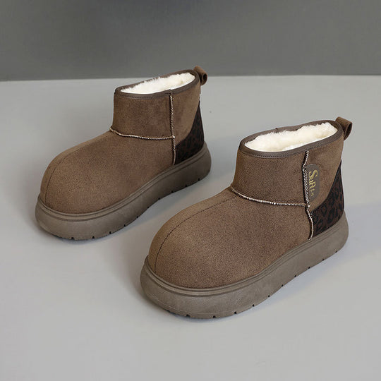 Damen warme und kuschelige Winterstiefeletten EB