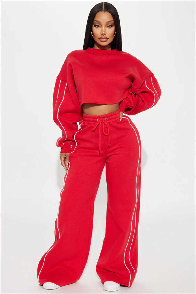 Damen lässiger Crop-Top Hoodie EB