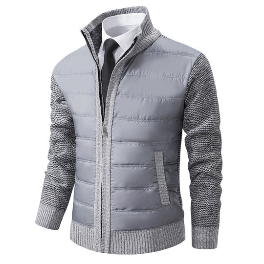 Herren sportive Kapuzenjacke mit strukturiertem Material und eleganten Details EB