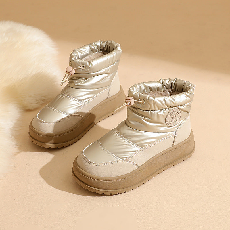Damen Winterliche Stiefel mit dämpfendem Sohlenprofil und elastischem Schaft EB