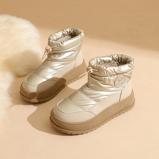 Damen Winterliche Stiefel mit dämpfendem Sohlenprofil und elastischem Schaft EB