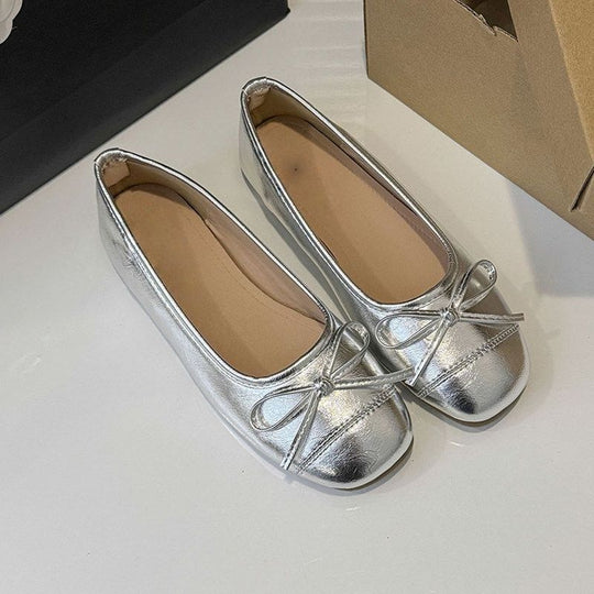 Damen Ballerinas mit dekorativem Schleifendesign EB