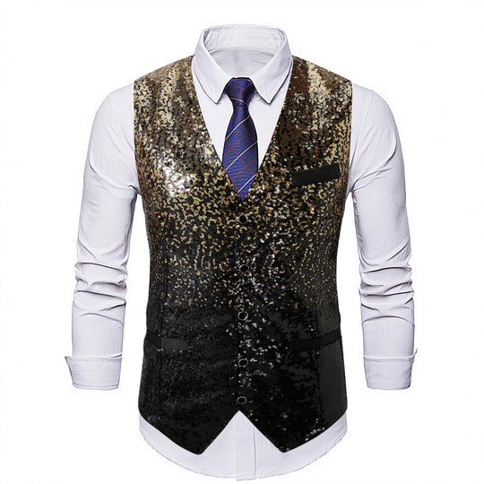 Herren eleganter Paillettenblazer EB
