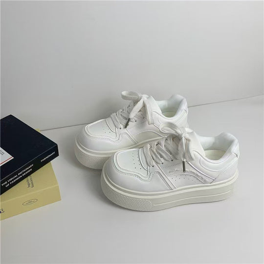 Damen Platform Sneakers mit modischem Design und dämpfender Sohle EB