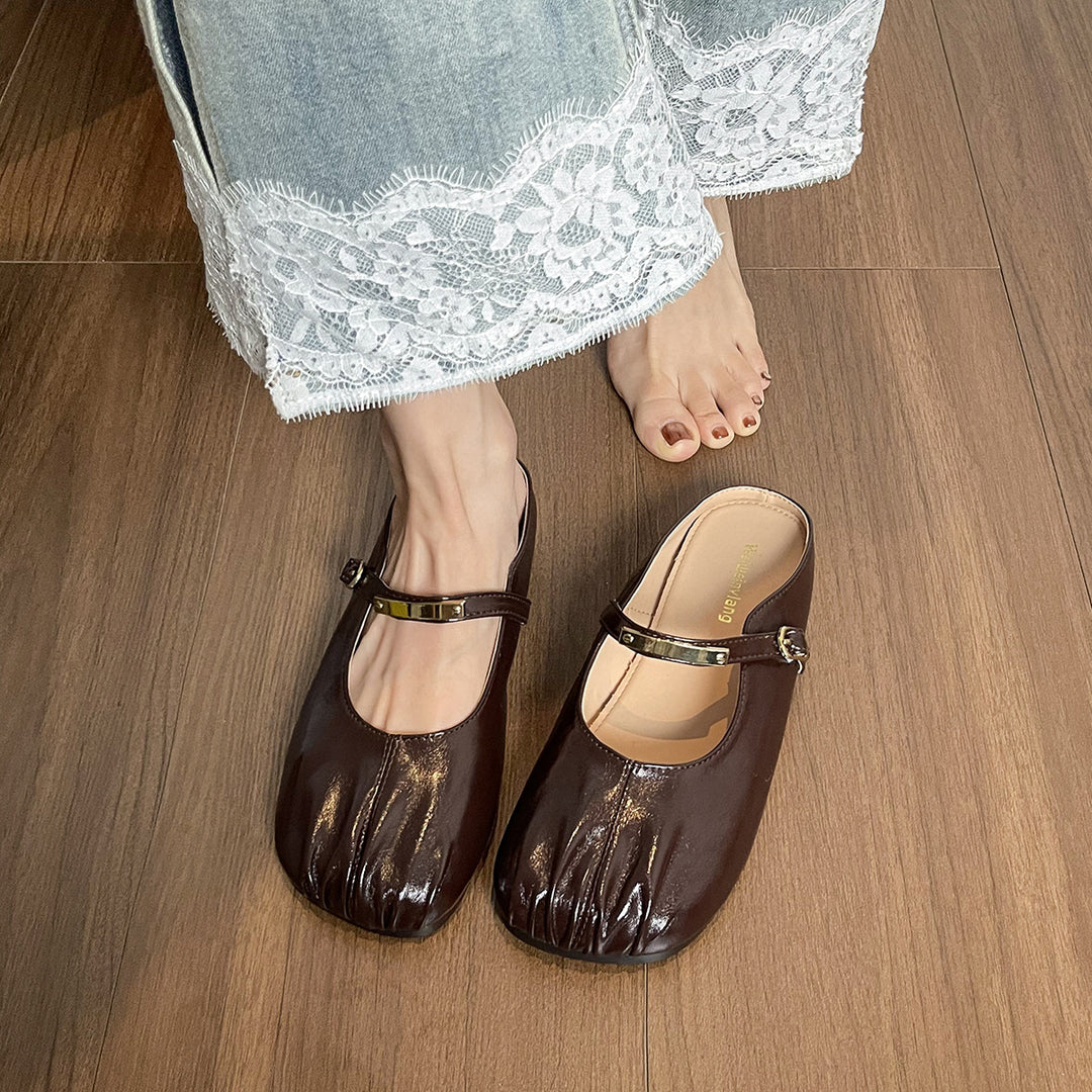Damen Slipper mit Schnallenakzent EB