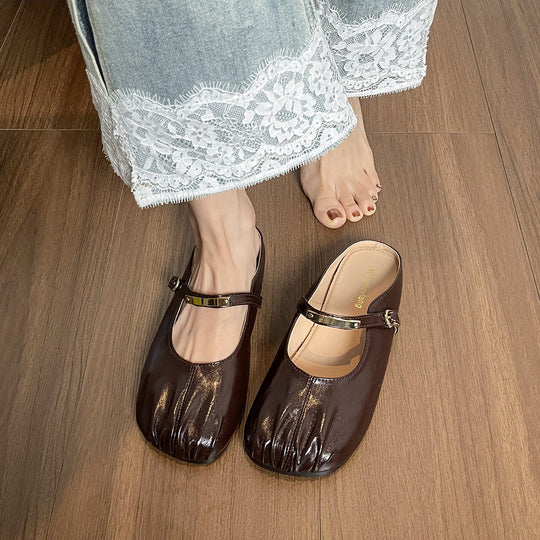 Damen Slipper mit Schnallenakzent EB