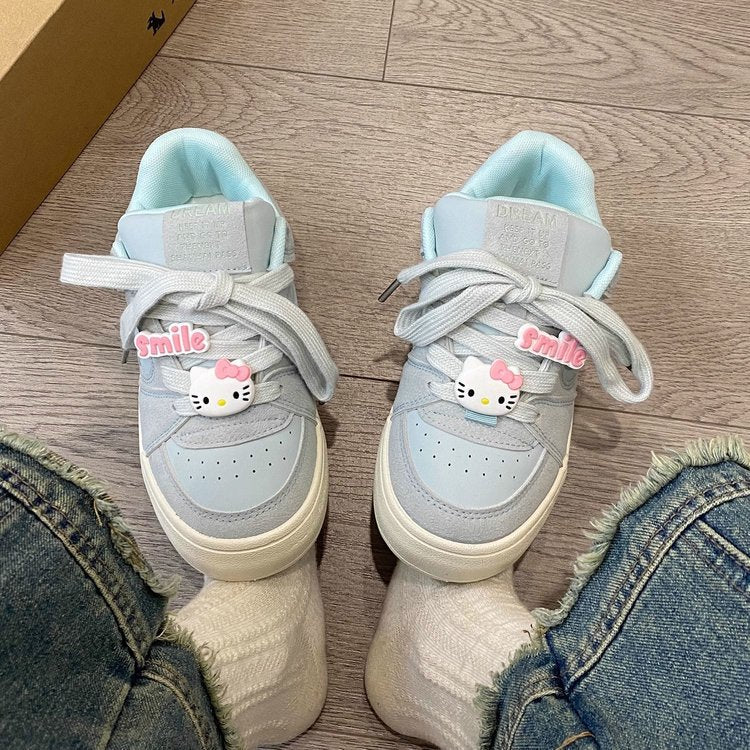 Damen Sneakers mit niedlichem Hello Kitty Design und bequemer Dämpfung EB