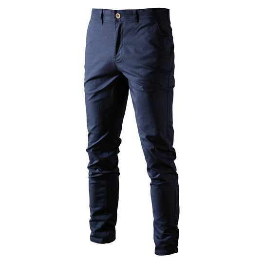 Herren Chinohose mit schmaler Passform und elastischem Bund EB