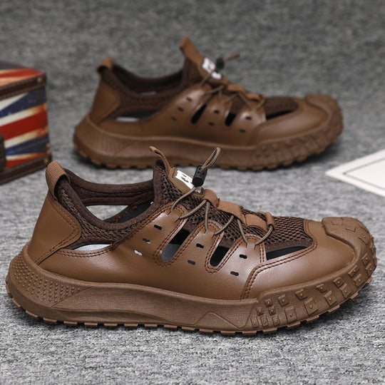 Damen Sportliche Wassersandalen mit rutschfester Gummisohle und atmungsaktivem Obermaterial EB