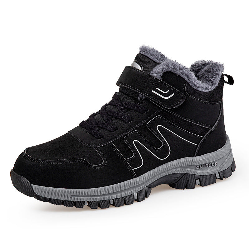 Damen Winterstiefel mit praktischem Klettverschluss und isolierender Innensohle EB