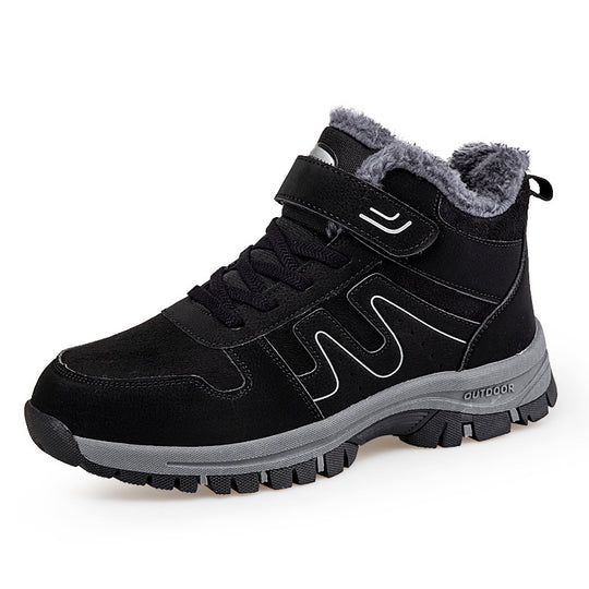 Damen Winterstiefel mit praktischem Klettverschluss und isolierender Innensohle EB