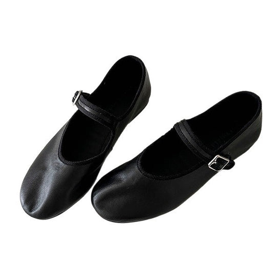 Damen elegante Ballerinas mit verstellbarem Riemchen EB