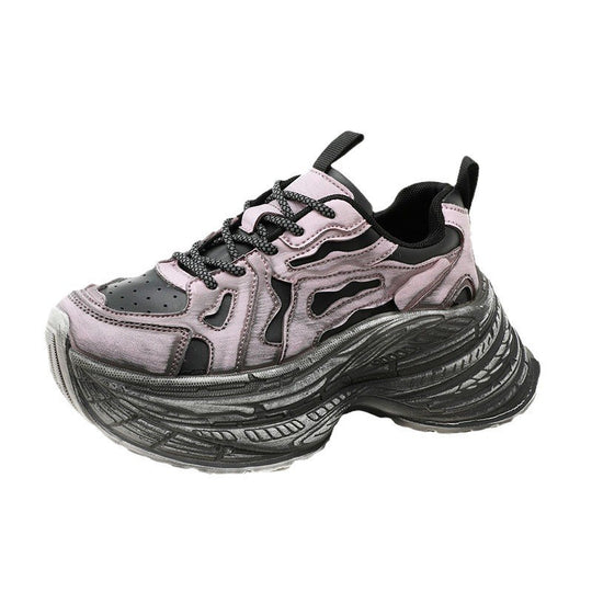 Damen Chunky Fashion Sneakers mit einzigartigem Profil und atmungsaktiver Oberfläche EB