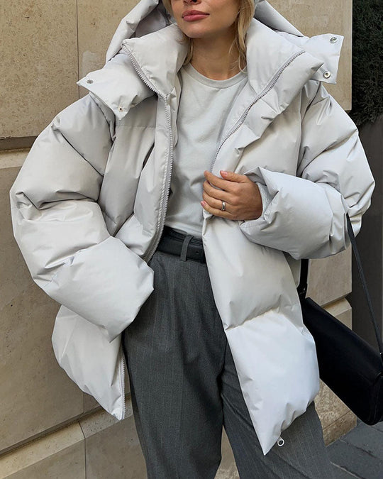 EB | Schönheit Kapuze Lockere Baumwolljacke