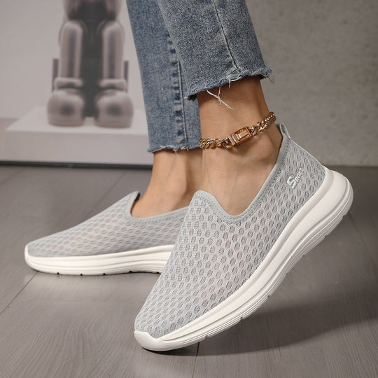 Damen Atmungsaktive Slip-On Laufsohlen Sneakers EB