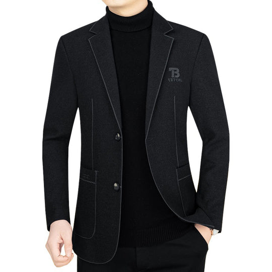 Herren Slim-Fit Sakko aus leichtem Mischgewebe mit Struktur EB