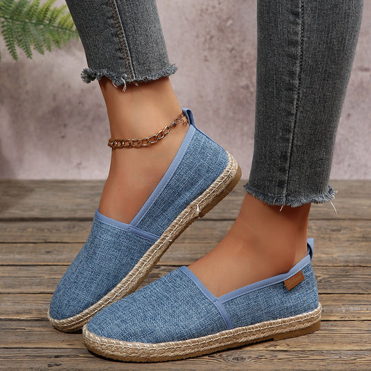 Damen Espadrilles mit rutschfester Sohle und anatomischem Fußbett EB