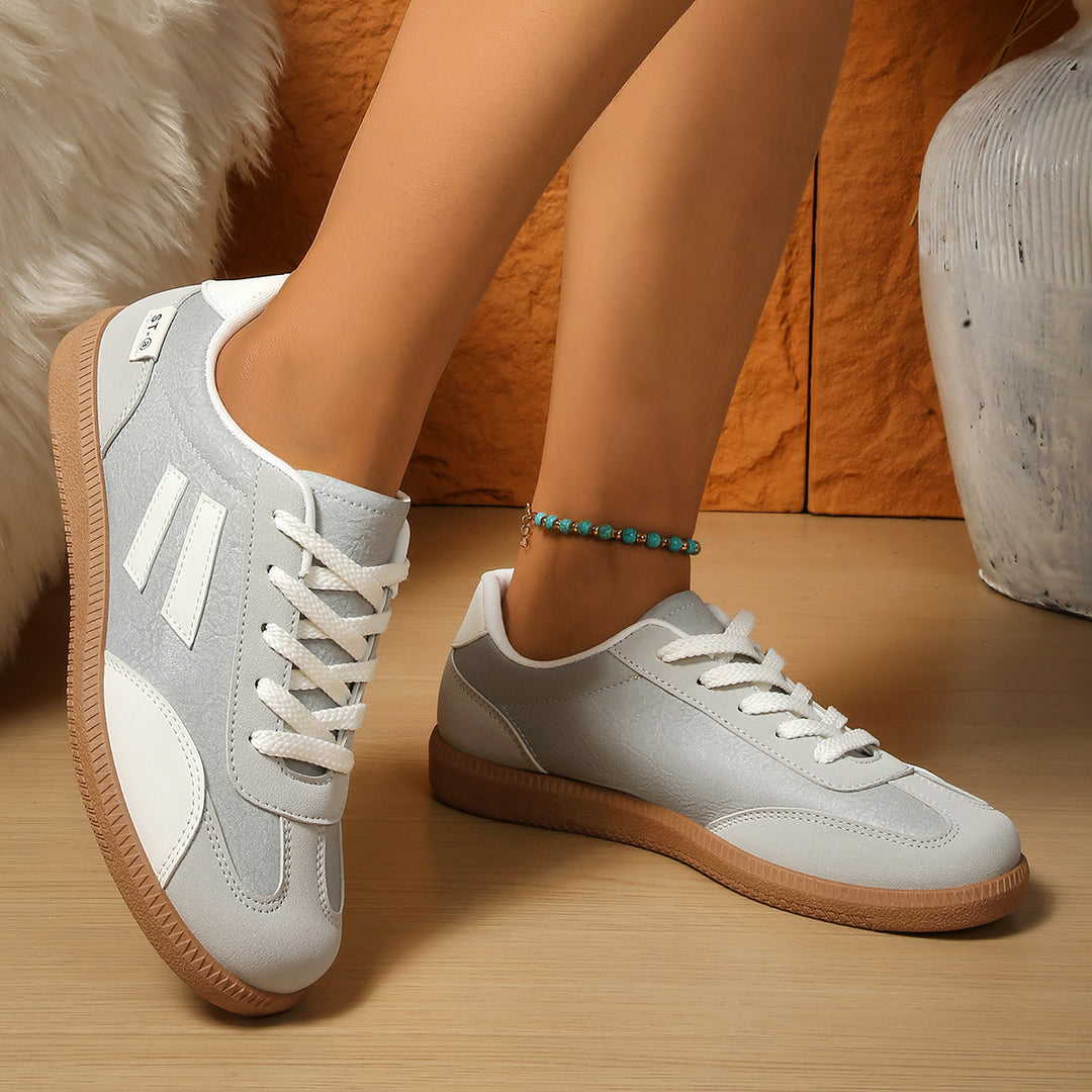 Damen sportliche Sneakers mit griffiger Laufsohle und atmungsaktivem Obermaterial EB