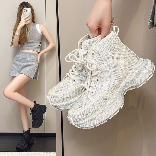 Damen Glitzernde Sneaker mit modischem Design EB