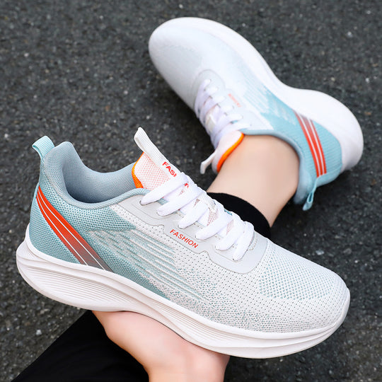 Damen Sportliche Lauf-Sneaker mit atmungsaktivem Mesh-Obermaterial und dämpfender Sohle EB