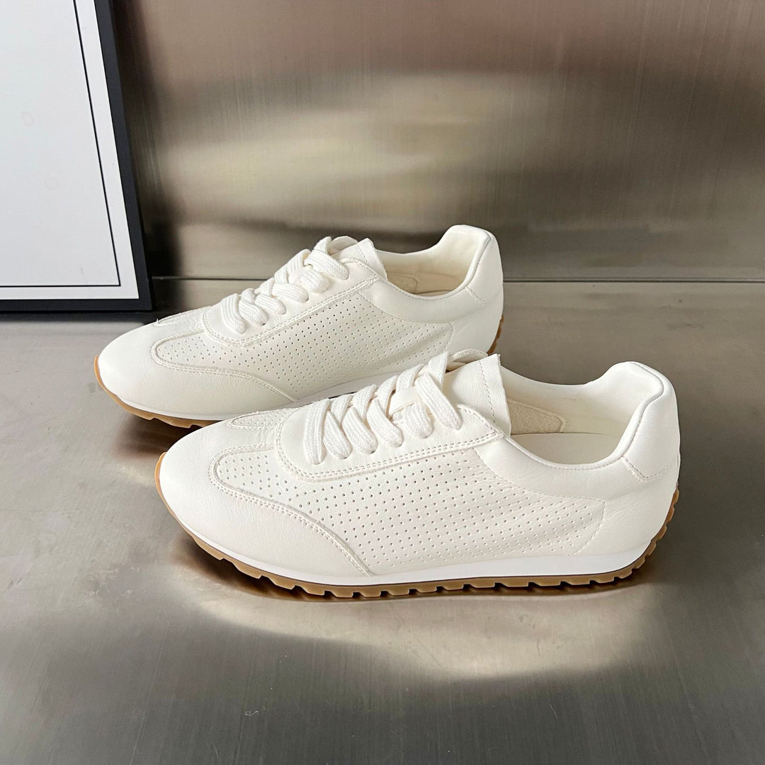 Damen Atmungsaktive Modische Sneakers mit perforierter Oberfläche und rutschfester Sohle EB