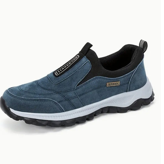 Herren  slip-on Freizeitsneaker mit Wildlederoptik, elastischem Einstieg und griffiger Profilsohle EB