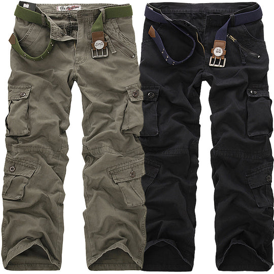 Herren Cargo-Hose mit elastischem Bund und vielseitigen Taschen EB