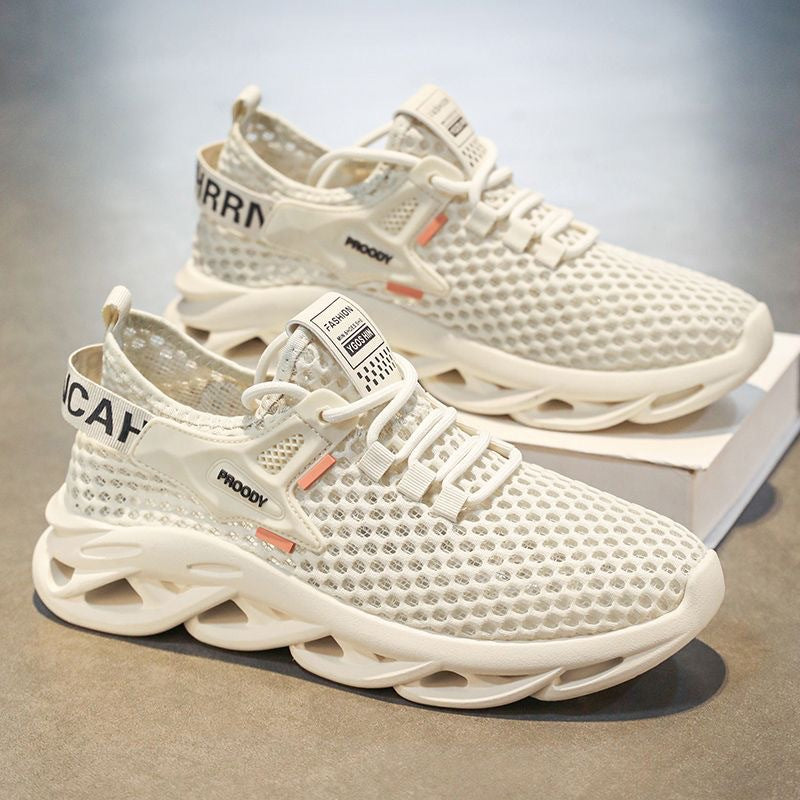 Damen Sportliche Mesh-Sneaker mit innovativem Dämpfungssystem und rutschfester Sohle EB