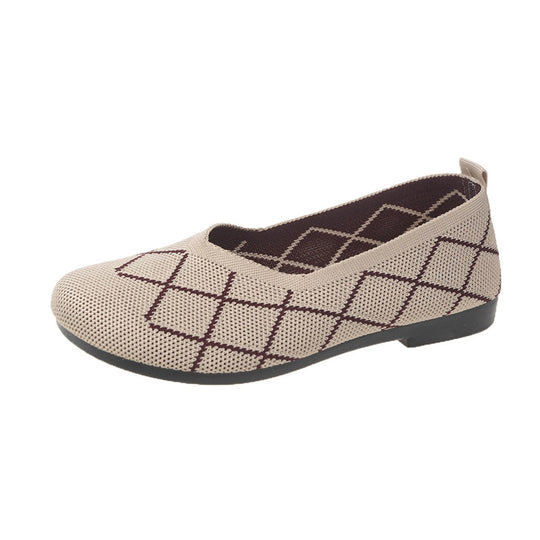 Damen leichte und atmungsaktive Ballerinas aus flexiblem Gewebe EB